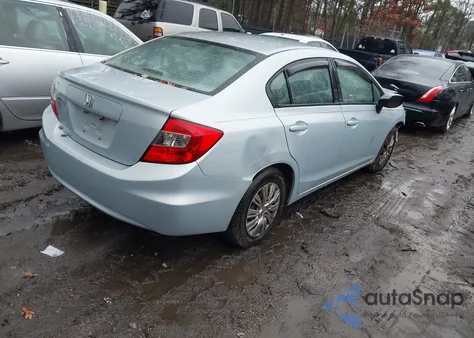 2012 Honda Civic Lx from USA, damaged, VIN 2HGFB2F57CH577080
